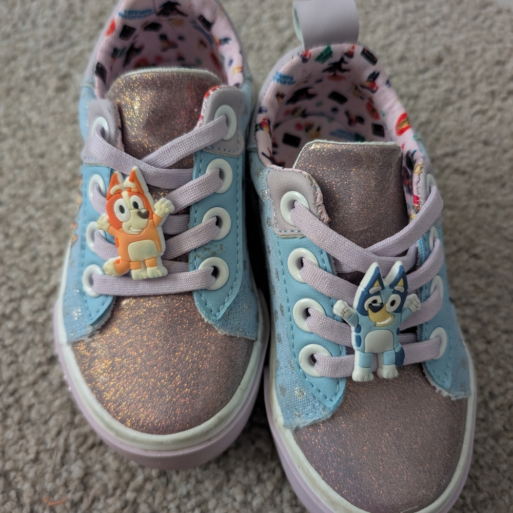 Kids Sneakers with Glitter and Character Accents